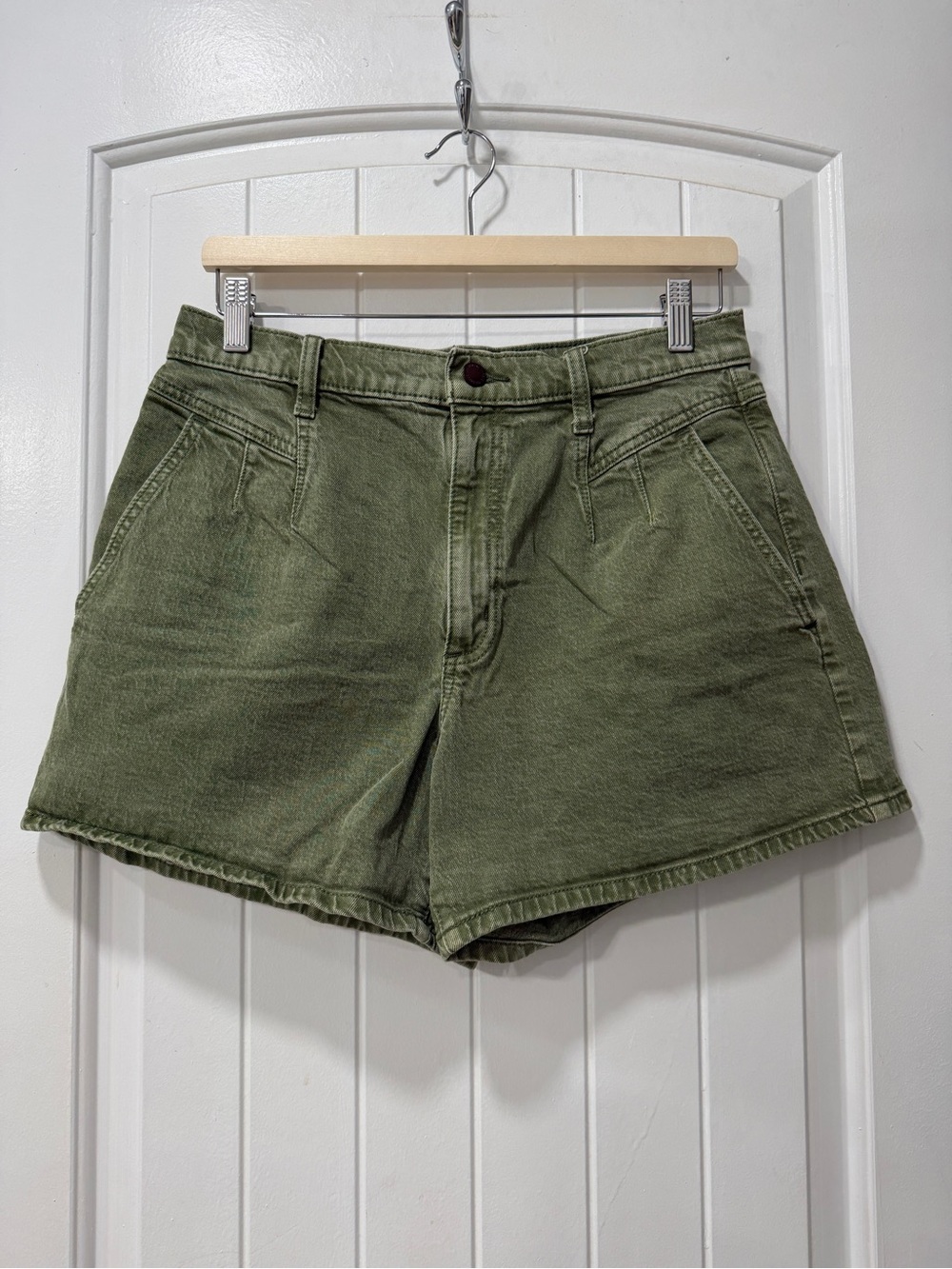 Universal Thread Olive Green High-Rise Jean Shorts